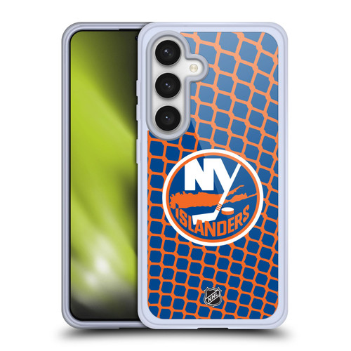 NHL New York Islanders Net Pattern Soft Gel Case for Samsung Galaxy S24 5G