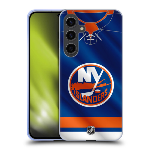 NHL New York Islanders Jersey Soft Gel Case for Samsung Galaxy S24+ 5G