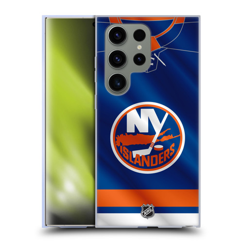 NHL New York Islanders Jersey Soft Gel Case for Samsung Galaxy S24 Ultra 5G