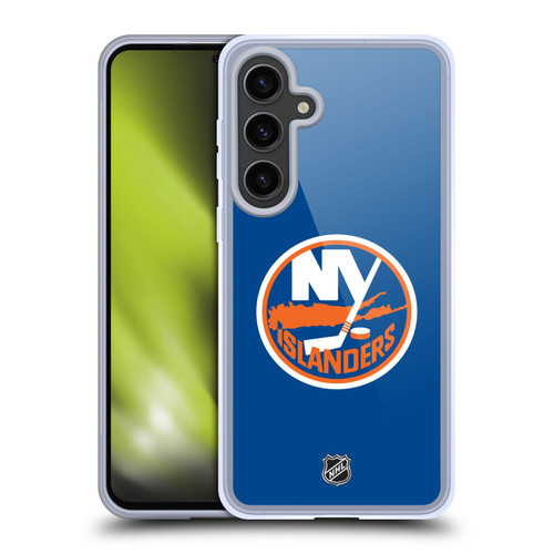 NHL New York Islanders Plain Soft Gel Case for Samsung Galaxy S24+ 5G