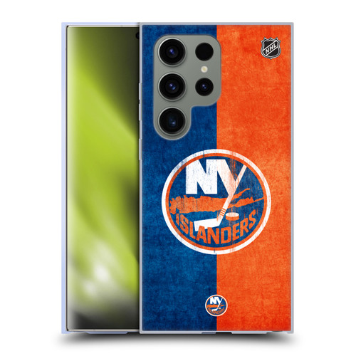 NHL New York Islanders Half Distressed Soft Gel Case for Samsung Galaxy S24 Ultra 5G