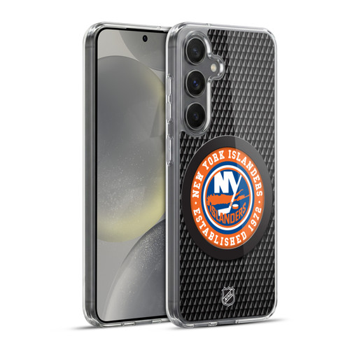 NHL New York Islanders Puck Texture Soft Gel Case for Samsung Galaxy S24+ 5G
