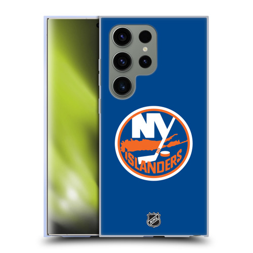 NHL New York Islanders Plain Soft Gel Case for Samsung Galaxy S24 Ultra 5G