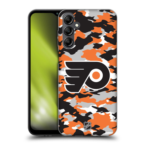 NHL Philadelphia Flyers Camouflage Soft Gel Case for Samsung Galaxy M14 5G
