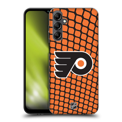 NHL Philadelphia Flyers Net Pattern Soft Gel Case for Samsung Galaxy M14 5G