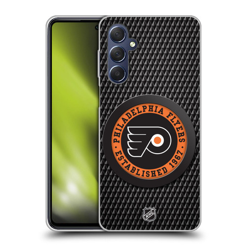 NHL Philadelphia Flyers Puck Texture Soft Gel Case for Samsung Galaxy M54 5G