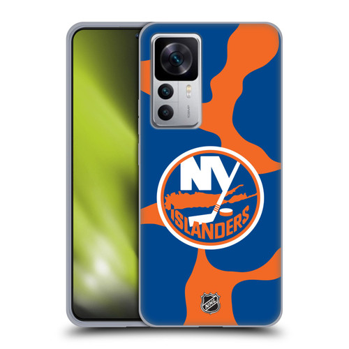 NHL New York Islanders Cow Pattern Soft Gel Case for Xiaomi 12T 5G / 12T Pro 5G / Redmi K50 Ultra 5G