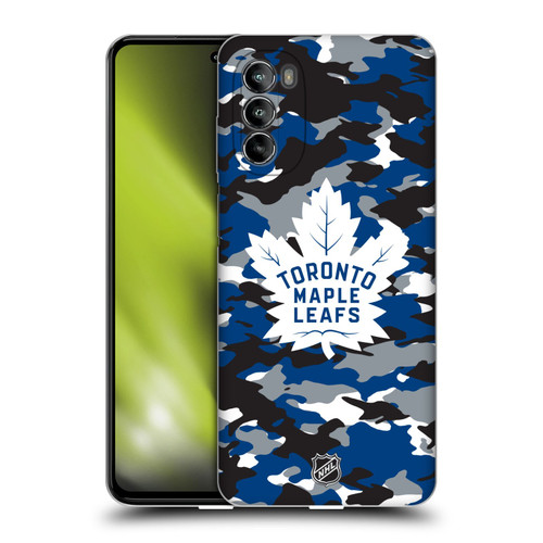 NHL Toronto Maple Leafs Camouflage Soft Gel Case for Motorola Moto G82 5G