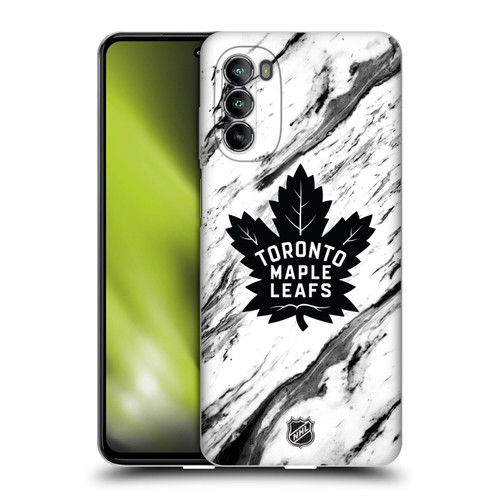 NHL Toronto Maple Leafs Marble Soft Gel Case for Motorola Moto G82 5G