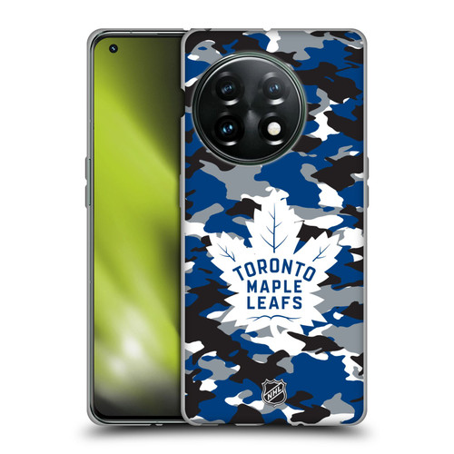 NHL Toronto Maple Leafs Camouflage Soft Gel Case for OnePlus 11 5G