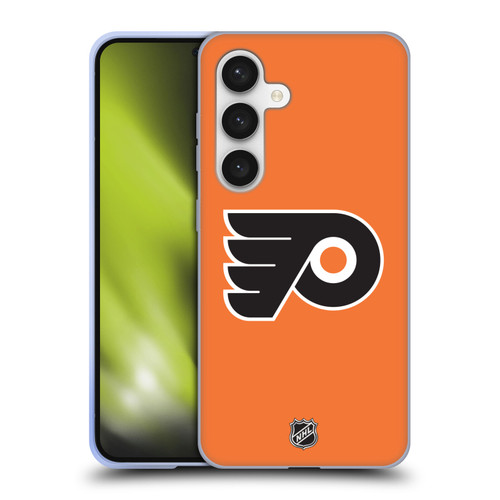 NHL Philadelphia Flyers Plain Soft Gel Case for Samsung Galaxy S24 5G