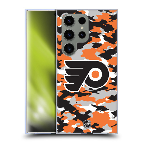 NHL Philadelphia Flyers Camouflage Soft Gel Case for Samsung Galaxy S24 Ultra 5G