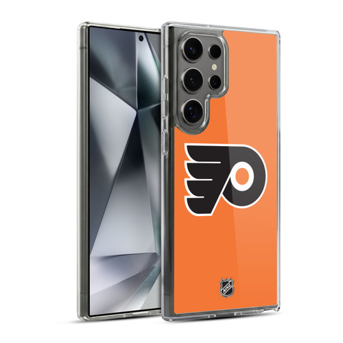 NHL Philadelphia Flyers Plain Soft Gel Case for Samsung Galaxy S24 Ultra 5G & MagSafe