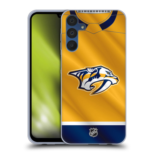NHL Nashville Predators Jersey Soft Gel Case for Samsung Galaxy A15