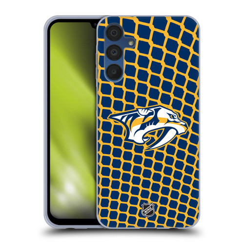 NHL Nashville Predators Net Pattern Soft Gel Case for Samsung Galaxy A15