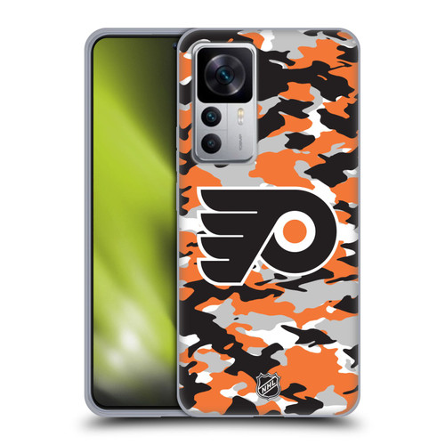 NHL Philadelphia Flyers Camouflage Soft Gel Case for Xiaomi 12T 5G / 12T Pro 5G / Redmi K50 Ultra 5G