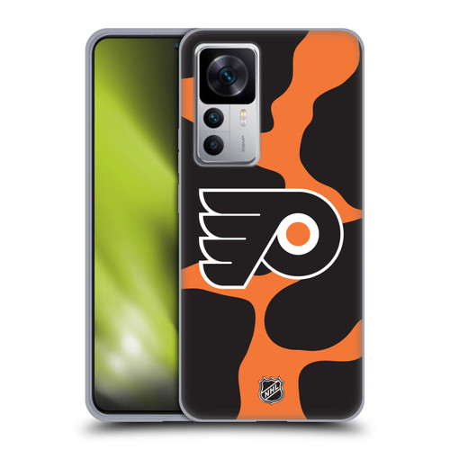 NHL Philadelphia Flyers Cow Pattern Soft Gel Case for Xiaomi 12T 5G / 12T Pro 5G / Redmi K50 Ultra 5G