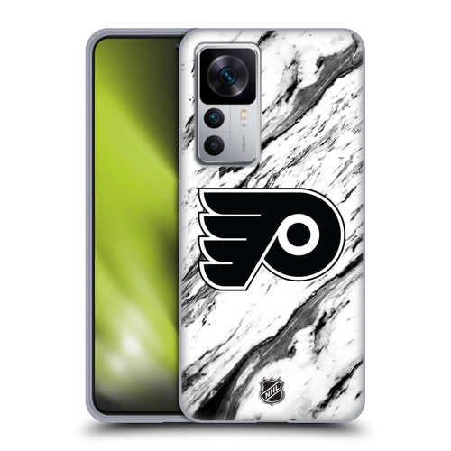 NHL Philadelphia Flyers Marble Soft Gel Case for Xiaomi 12T 5G / 12T Pro 5G / Redmi K50 Ultra 5G