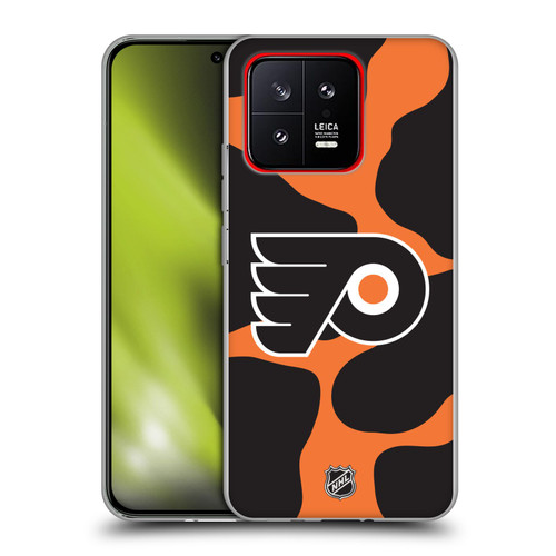 NHL Philadelphia Flyers Cow Pattern Soft Gel Case for Xiaomi 13 5G