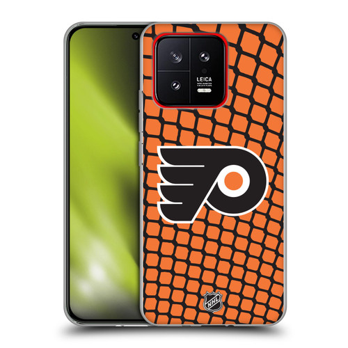 NHL Philadelphia Flyers Net Pattern Soft Gel Case for Xiaomi 13 5G