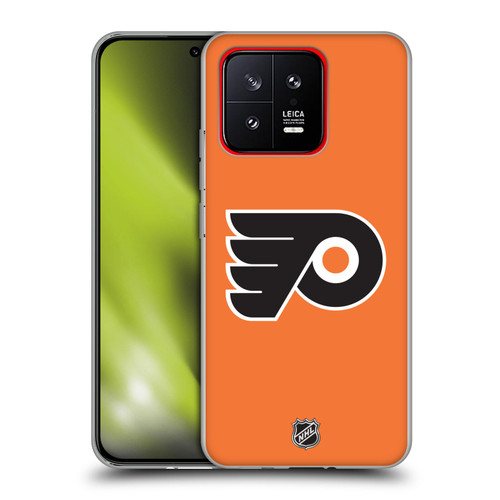 NHL Philadelphia Flyers Plain Soft Gel Case for Xiaomi 13 5G