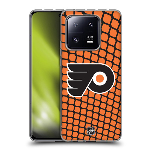 NHL Philadelphia Flyers Net Pattern Soft Gel Case for Xiaomi 13 Pro 5G