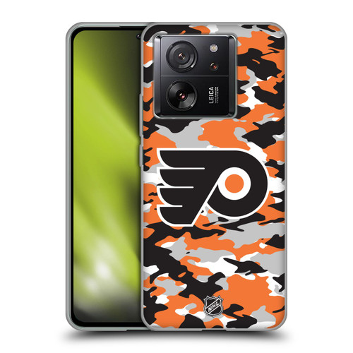 NHL Philadelphia Flyers Camouflage Soft Gel Case for Xiaomi 13T 5G / 13T Pro 5G