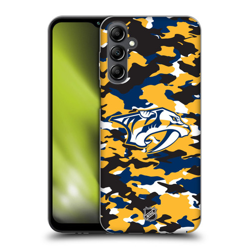 NHL Nashville Predators Camouflage Soft Gel Case for Samsung Galaxy M14 5G