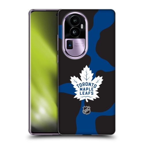 NHL Toronto Maple Leafs Cow Pattern Soft Gel Case for OPPO Reno10 Pro+