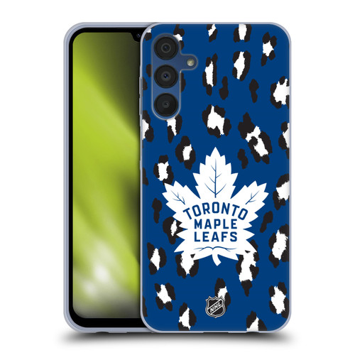 NHL Toronto Maple Leafs Leopard Patten Soft Gel Case for Samsung Galaxy A15