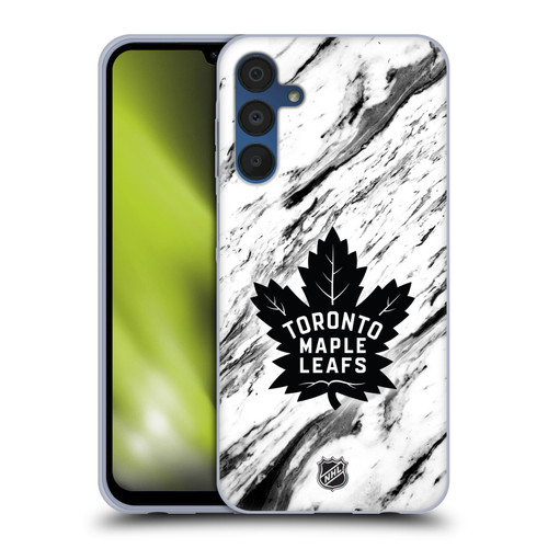 NHL Toronto Maple Leafs Marble Soft Gel Case for Samsung Galaxy A15