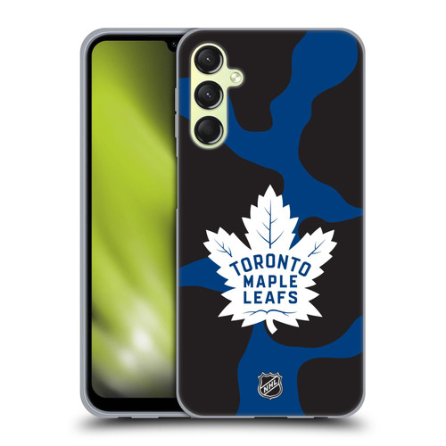 NHL Toronto Maple Leafs Cow Pattern Soft Gel Case for Samsung Galaxy A24 4G / Galaxy M34 5G