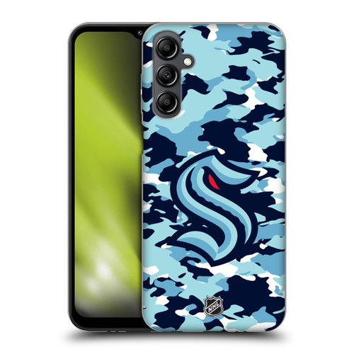 NHL Seattle Kraken Camouflage Soft Gel Case for Samsung Galaxy M14 5G