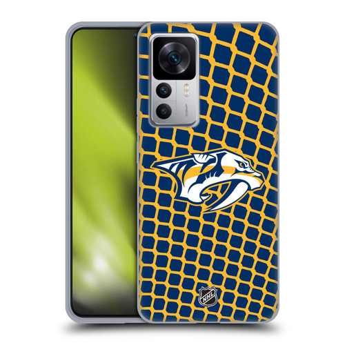 NHL Nashville Predators Net Pattern Soft Gel Case for Xiaomi 12T 5G / 12T Pro 5G / Redmi K50 Ultra 5G