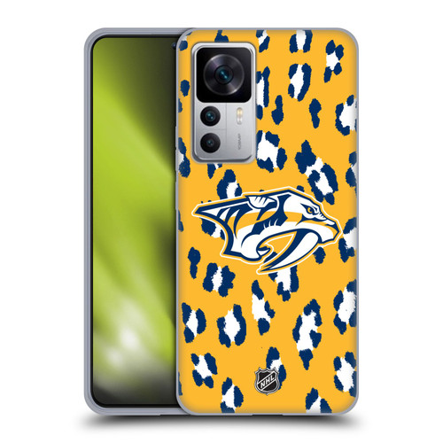 NHL Nashville Predators Leopard Pattern Soft Gel Case for Xiaomi 12T 5G / 12T Pro 5G / Redmi K50 Ultra 5G