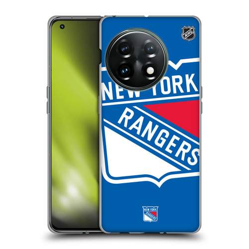 NHL New York Rangers Oversized Soft Gel Case for OnePlus 11 5G