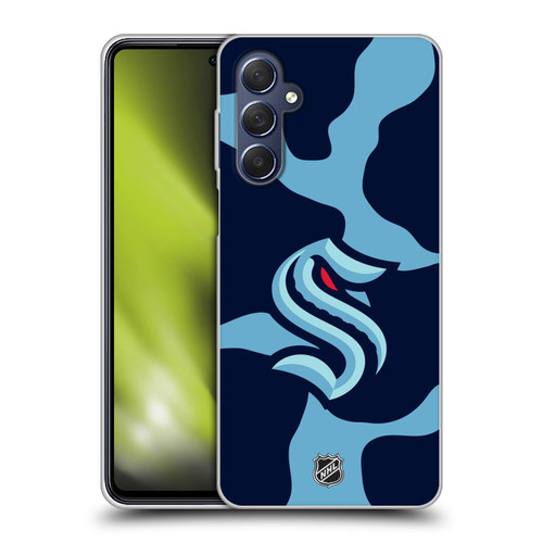 NHL Seattle Kraken Cow Pattern Soft Gel Case for Samsung Galaxy M54 5G