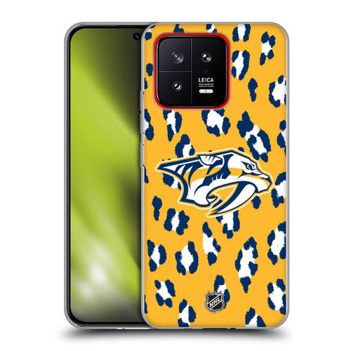 NHL Nashville Predators Leopard Patten Soft Gel Case for Xiaomi 13 5G