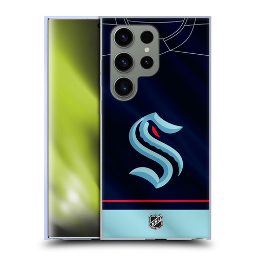 NHL Seattle Kraken Jersey Soft Gel Case for Samsung Galaxy S24 Ultra 5G