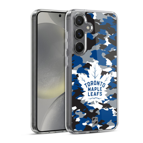 NHL Toronto Maple Leafs Camouflage Soft Gel Case for Samsung Galaxy S24 5G & MagSafe