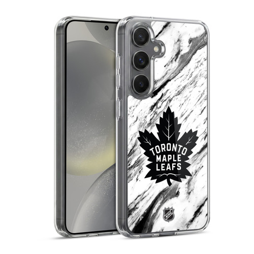 NHL Toronto Maple Leafs Marble Soft Gel Case for Samsung Galaxy S24 5G & MagSafe
