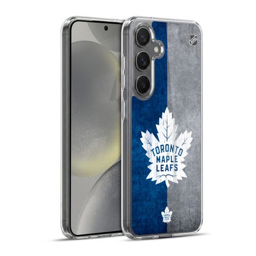 NHL Toronto Maple Leafs Half Distressed Soft Gel Case for Samsung Galaxy S24+ 5G & MagSafe