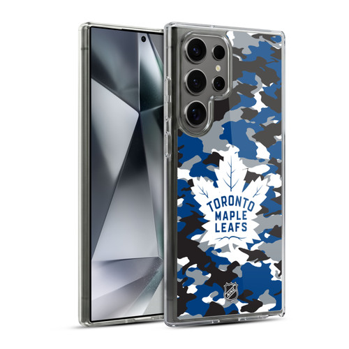 NHL Toronto Maple Leafs Camouflage Soft Gel Case for Samsung Galaxy S24 Ultra 5G & MagSafe