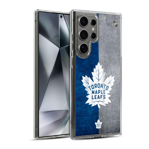 NHL Toronto Maple Leafs Half Distressed Soft Gel Case for Samsung Galaxy S24 Ultra 5G & MagSafe
