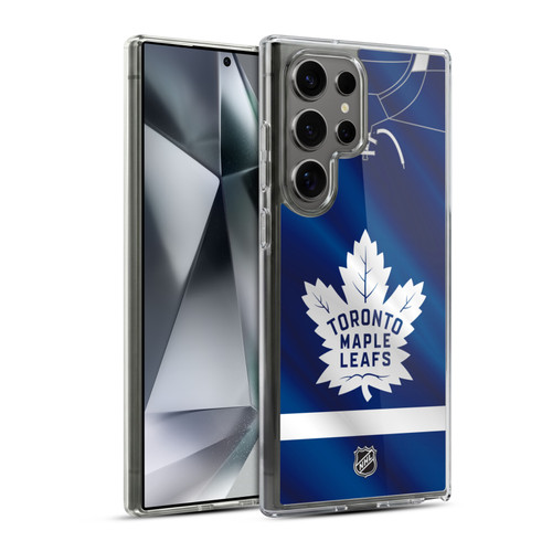 NHL Toronto Maple Leafs Jersey Soft Gel Case for Samsung Galaxy S24 Ultra 5G & MagSafe