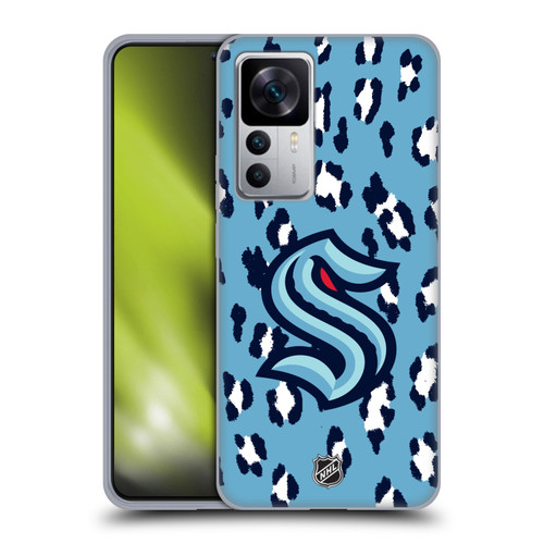 NHL Seattle Kraken Leopard Patten Soft Gel Case for Xiaomi 12T 5G / 12T Pro 5G / Redmi K50 Ultra 5G
