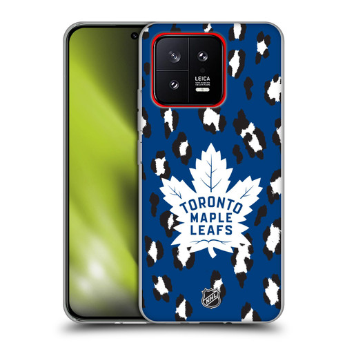 NHL Toronto Maple Leafs Leopard Patten Soft Gel Case for Xiaomi 13 5G