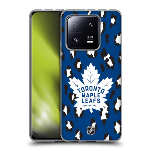 NHL Toronto Maple Leafs Leopard Patten Soft Gel Case for Xiaomi 13 Pro 5G