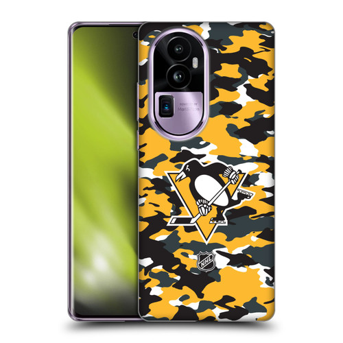 NHL Pittsburgh Penguins Camouflage Soft Gel Case for OPPO Reno10 Pro+