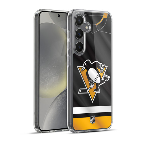 NHL Pittsburgh Penguins Jersey Soft Gel Case for Samsung Galaxy S24+ 5G & MagSafe